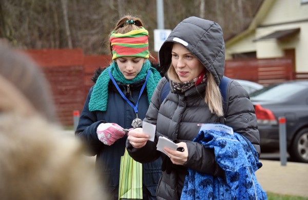 Tradiciniame žiemos bėgime apie septynias dešimtis entuziastų