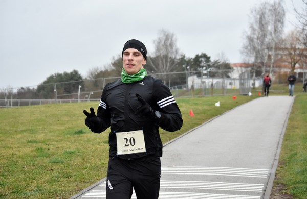 Tradiciniame žiemos bėgime apie septynias dešimtis entuziastų