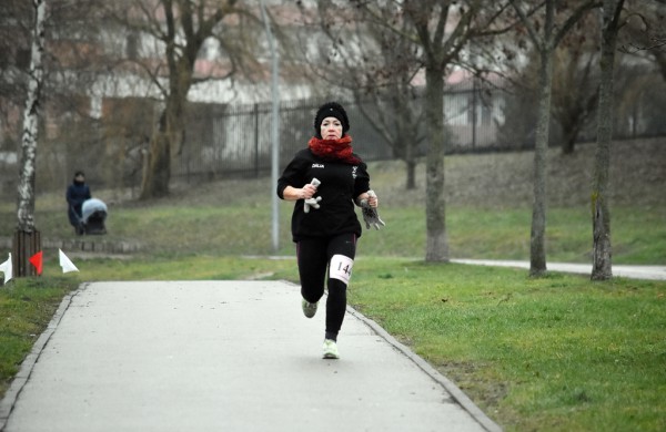 Tradiciniame žiemos bėgime apie septynias dešimtis entuziastų