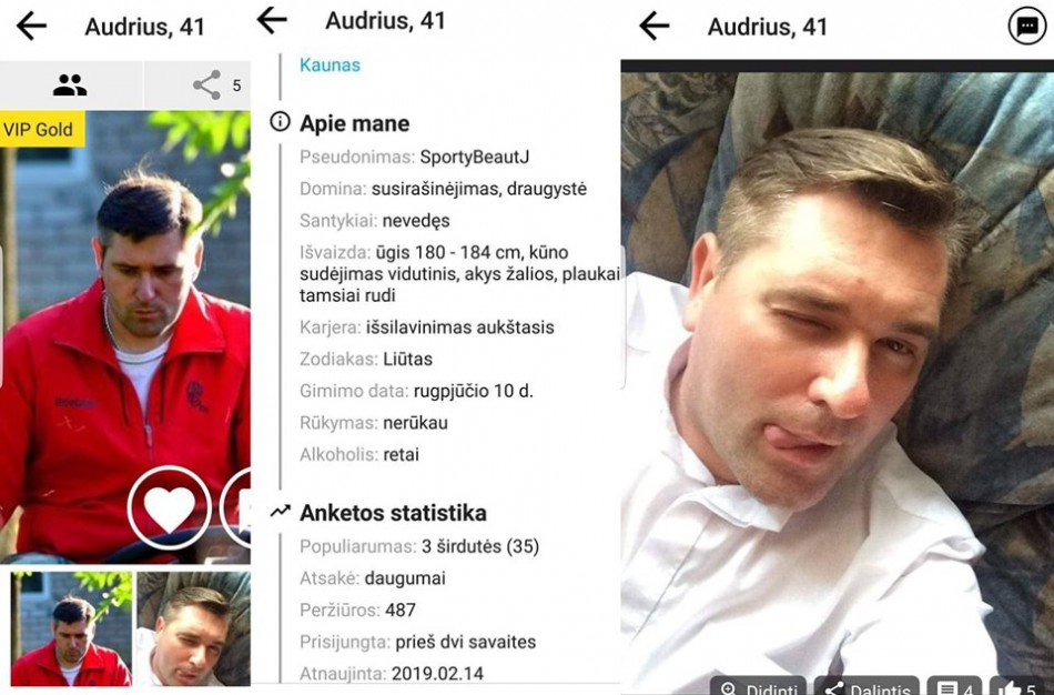 Pažinčių svetainėje - A. Mikitiuko nuotraukos: kunigas tikina, jog jos buvo pasisavintos be jo žinios