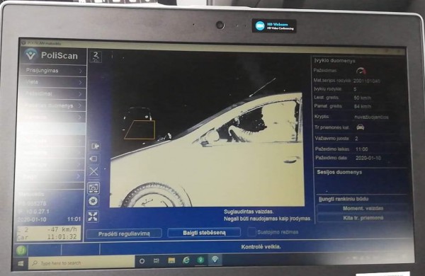 Pareigūnai įspėja: net ir užstatytas mobilus greičio matuoklis geba fiksuoti pažeidimus