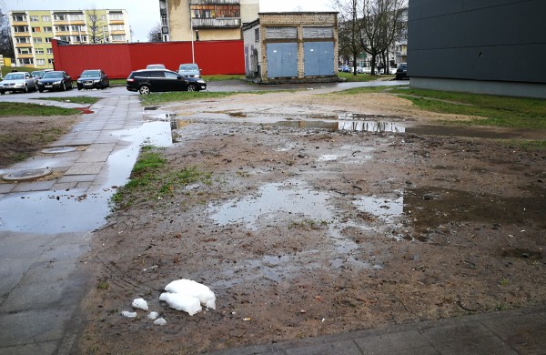 Gyventojas: po atliktų darbų ryškėja padaryta žala - skęsta pėsčiųjų takai