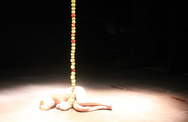 Festivalio „Homo ludens“ žiūrovams – nuogos menininkės pasirodymas