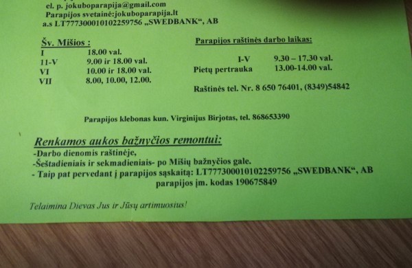 Jonaviečių gerumui ribų nėra: bažnyčios rekonstrukcijai suaukota įspūdinga suma