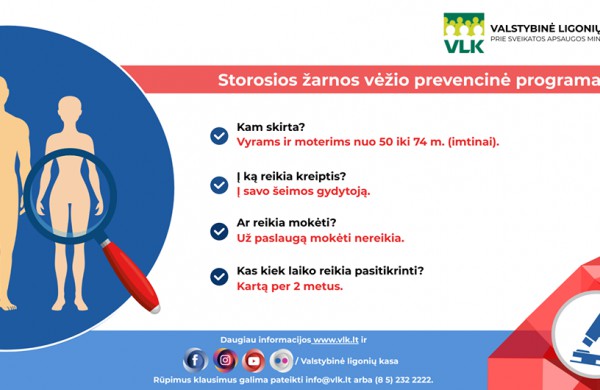 Vasario 4-oji – Pasaulinė kovos su vėžiu diena. Prevenciškai ir nemokamai pasitikrinkite sveikatą! 