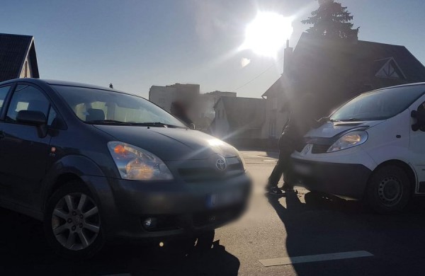 J. Basanavičiaus gatvėje susidūrė ,,Renault" ir ,,Toyota"