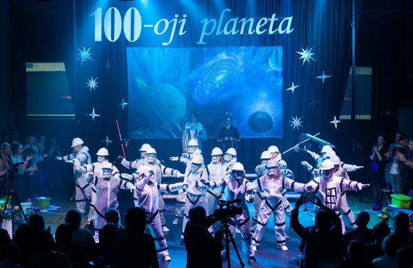 Šimtadienio šventė vyko Kosmose