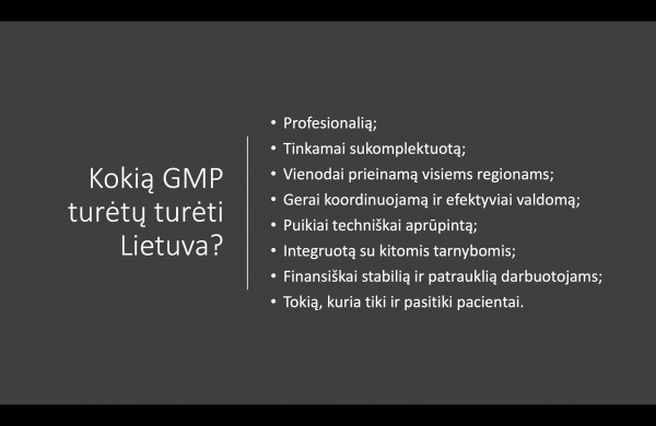 Ministras A. Veryga siūlo, kaip pagerinti GMP sistemą visoje Lietuvoje
