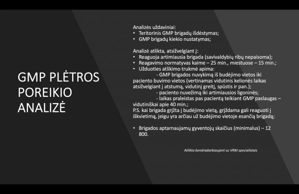 Ministras A. Veryga siūlo, kaip pagerinti GMP sistemą visoje Lietuvoje