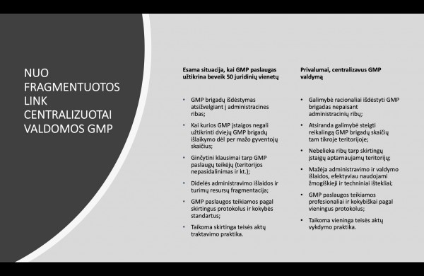 Ministras A. Veryga siūlo, kaip pagerinti GMP sistemą visoje Lietuvoje