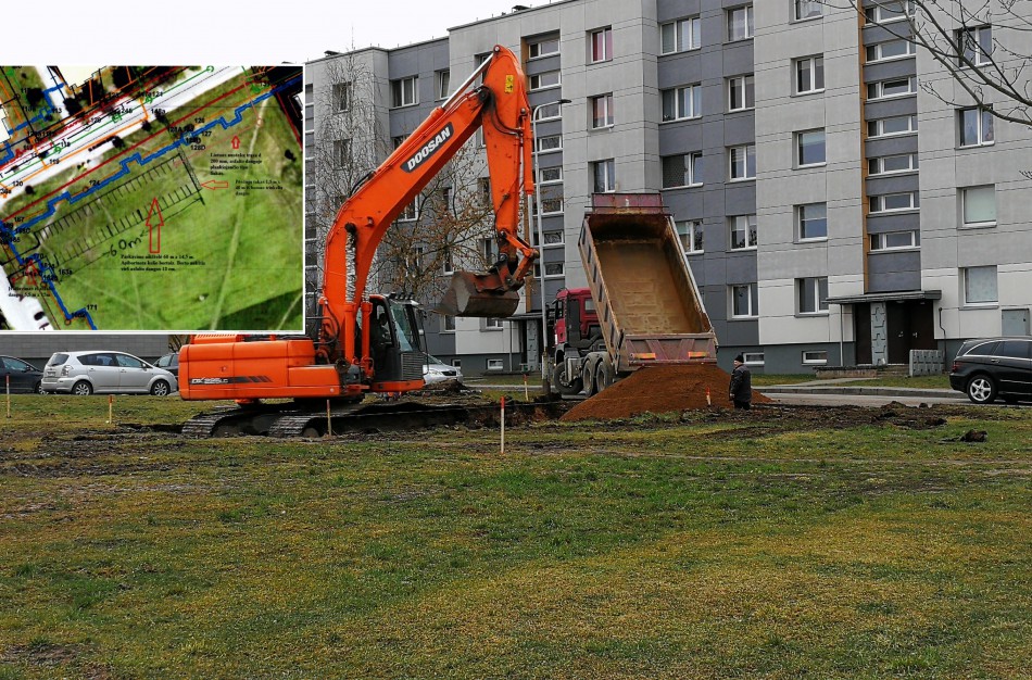 Naujos automobilių aikštelės statybos darbus ketinama baigti per du mėnesius 