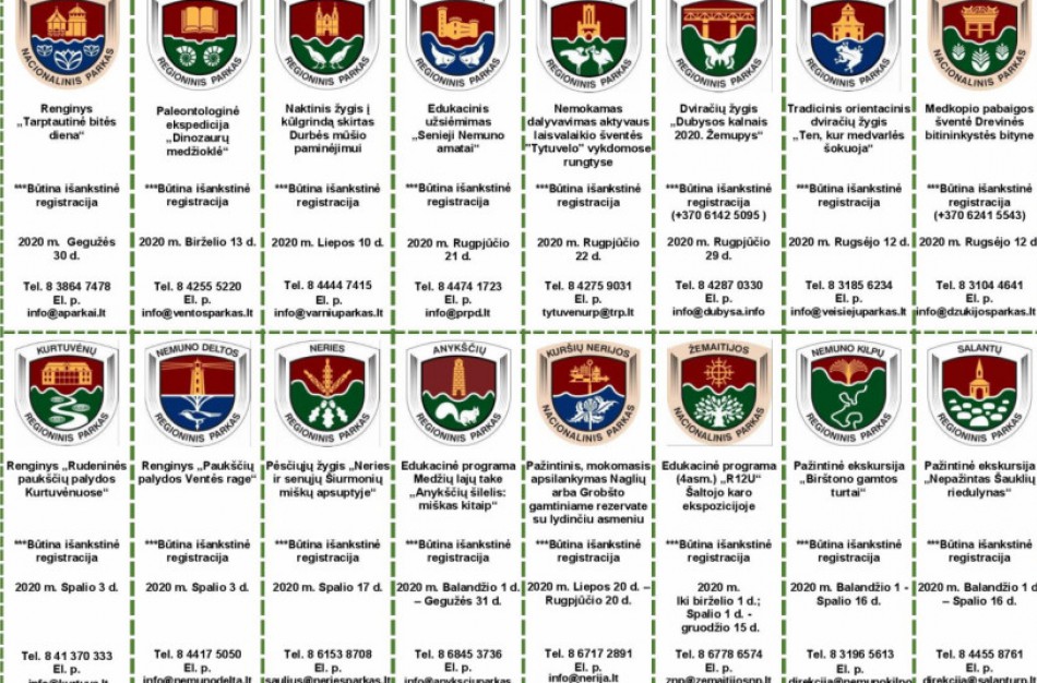 Pirk metinį lankytojo bilietą – dalyvauk renginiuose nemokamai ir dovanų gauk naują knyga „Lietuvos saugomos teritorijos“!