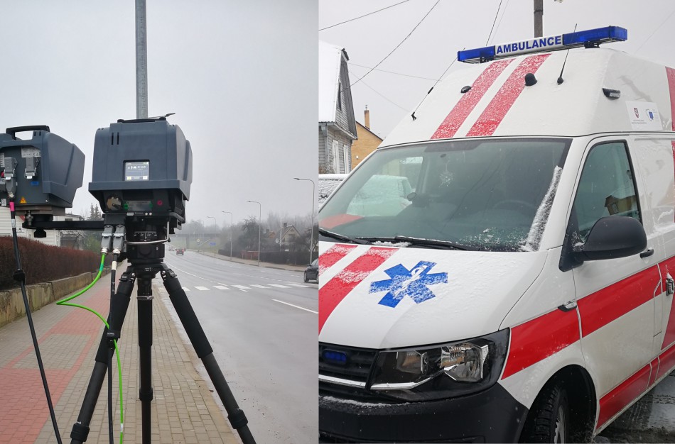 Pro „trikojo akis nepraslysta“ ir specialus transportas su švyturėliais