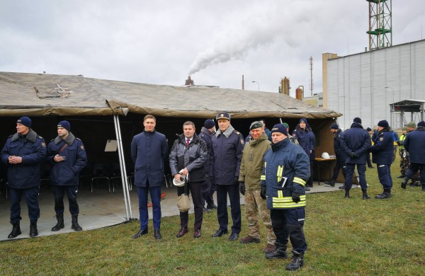 Imituota didelė nelaimė ,,Achemoje": išsiliejo amoniakas, gaudė sirenos, gelbėti nukentėjusieji 