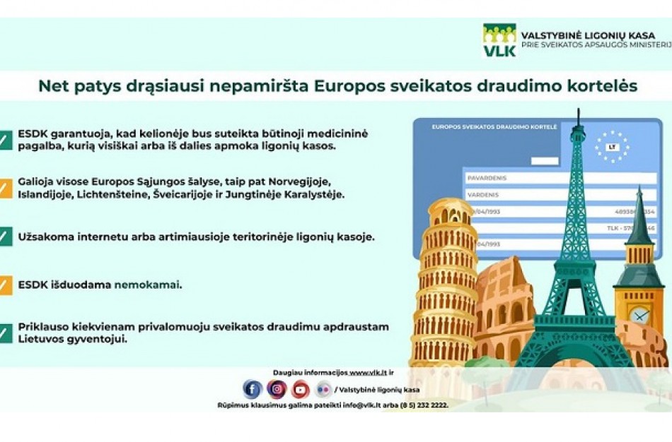 Lietuvos gyventojai tikrai nudžiugs – sveikatos kortelę nuo šiol paštu siųs nemokamai