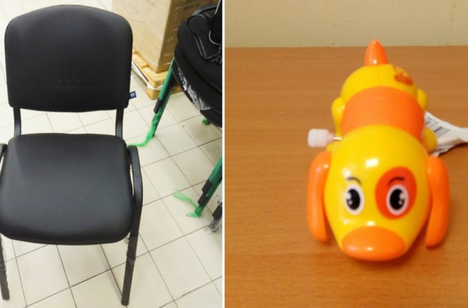 Už rinkoje nustatytus nesaugius produktus - žaislą ir kėdę - skirtos sankcijos