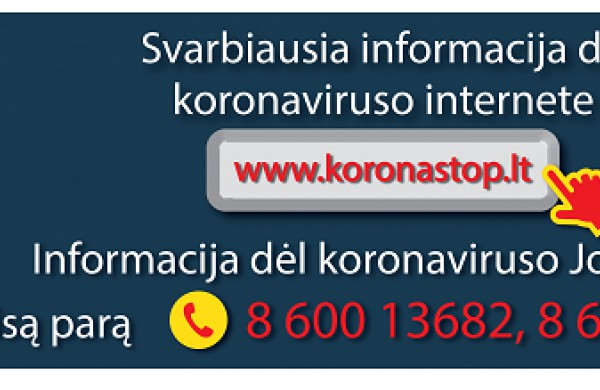 Jonavoje pradeda veikti COVID - 19 informacijos telefonai 
