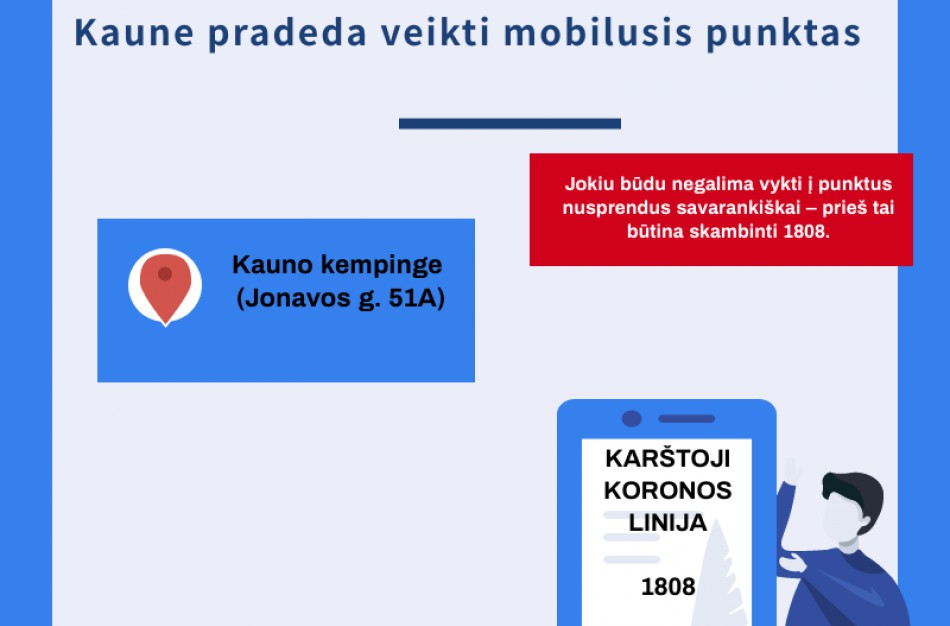 Kaune jau šiandien pradės veikti mobilusis punktas