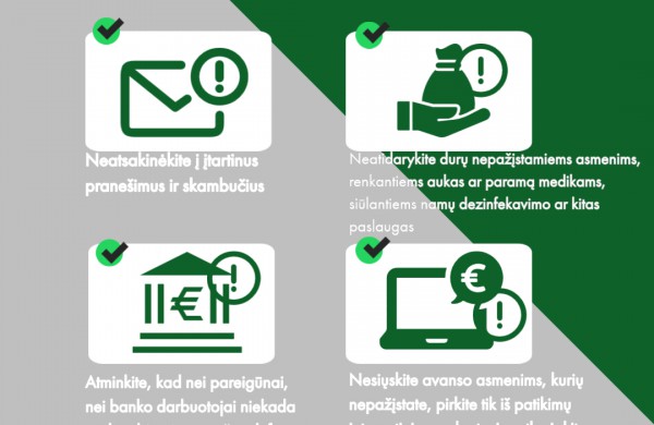 Policija pateikia nusikalstamumo grėsmių vertinimą ir patarimus žmonėms