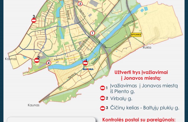 Ar pėstiesiems judėjimo apribojimai taipogi bus taikomi? 