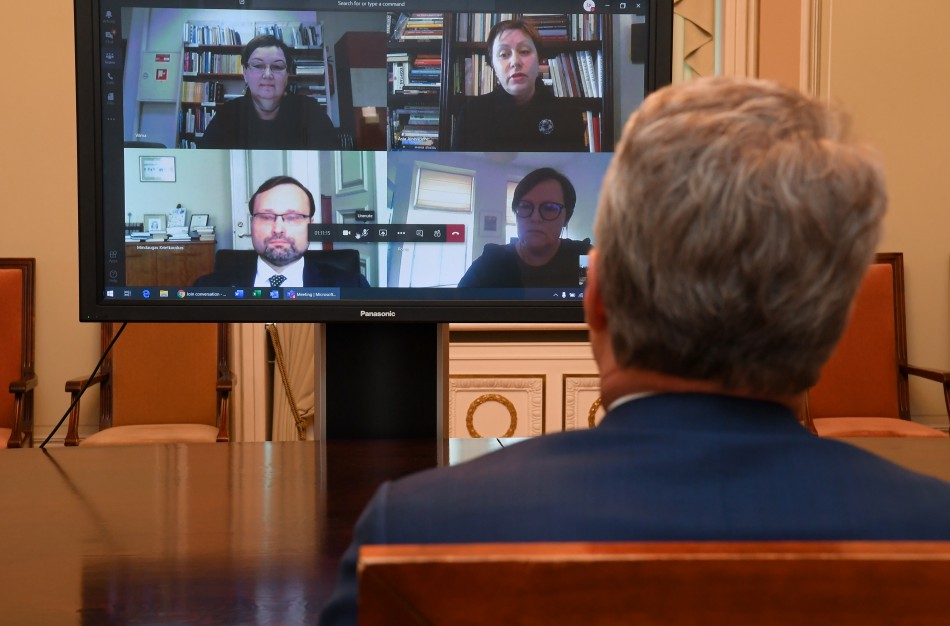 Kultūros dieną Prezidentas aptarė priemones kultūros sektoriui atsigauti po krizės