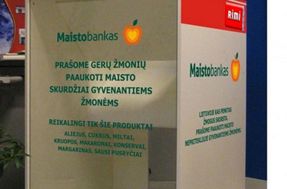 Savaitgalį vyks jubiliejinė “Maisto banko” akcija