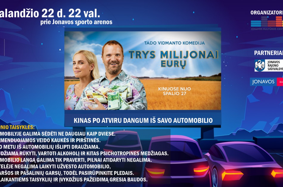 Jonaviečiai apsisprendė: Kokį filmą žiūrėsime drive-in kino teatre?