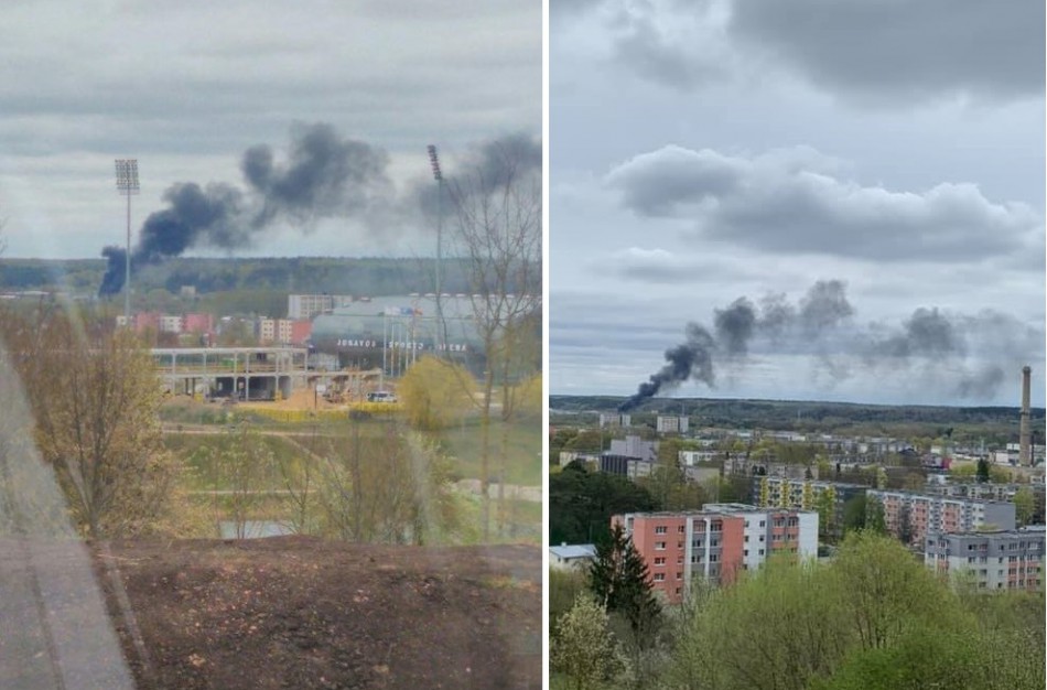 Juodi dūmai šalia miesto ne juokais išgąsdino jonaviečius