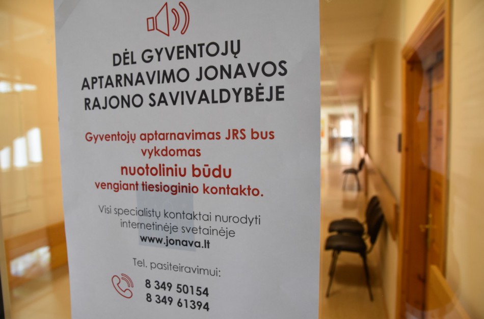 Dėl gyventojų aptarnavimo Jonavos rajono savivaldybėje 