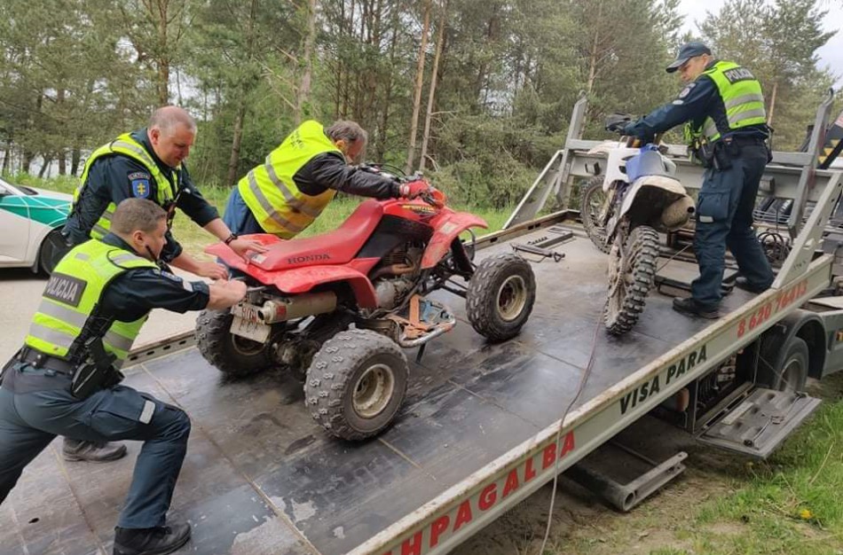 Prieš miškus niokojančius keturračius – gausios miškininkų, gamtosaugininkų ir policininkų pajėgos