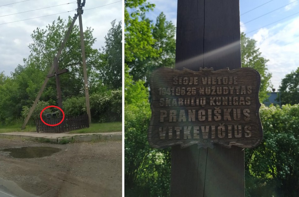 Vairuotojus papiktino „trikojo“ pastatymo vieta, tokiam poelgiui nepritaria ir kunigai