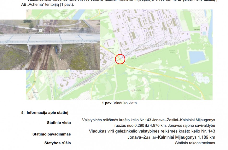 Ruošiamasi viaduko virš geležinkelio rekonstrukcijai – visuomenė kviečiama susipažinti su projektiniais pasiūlymais