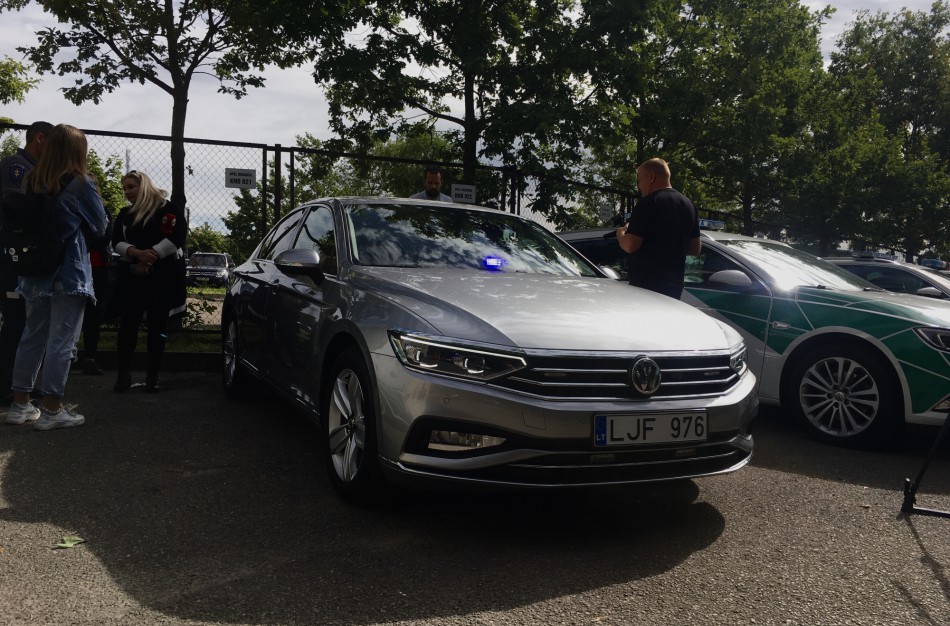 Naujas policijos automobilis be skiriamųjų ženklų patruliuos ir Jonavoje