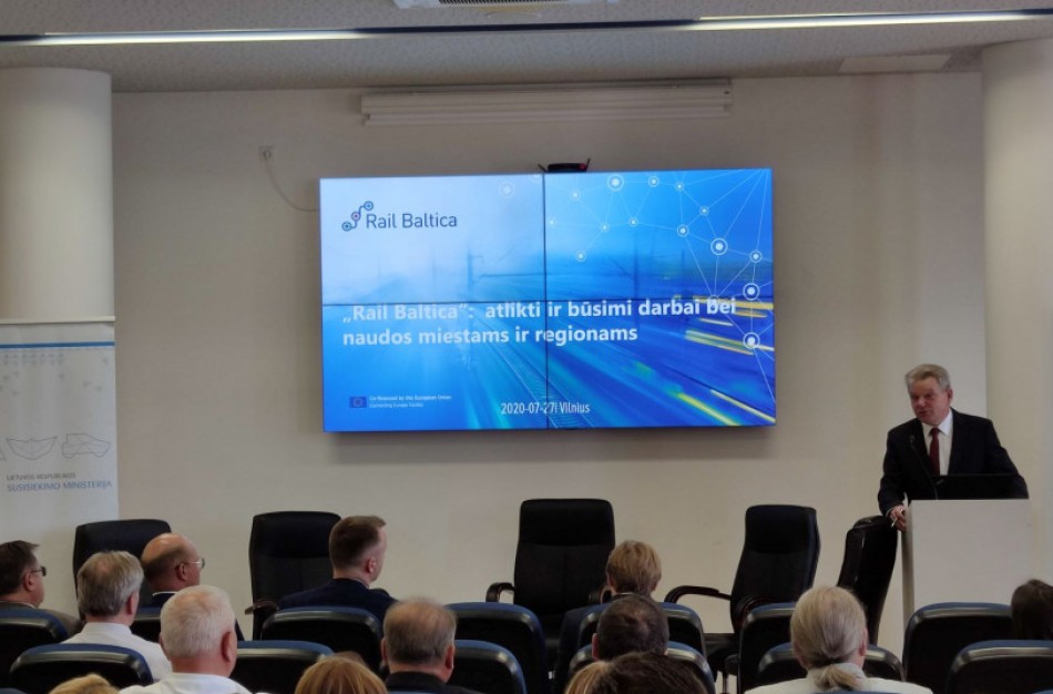 Savivaldybių, kurias kirs „Rail Baltica“, merams pristatytas naujas projekto etapas bei naudos
