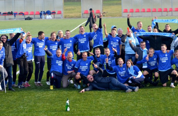 Jonavos futbolo klubas “Lietava” – pirmosios lygos čempionai