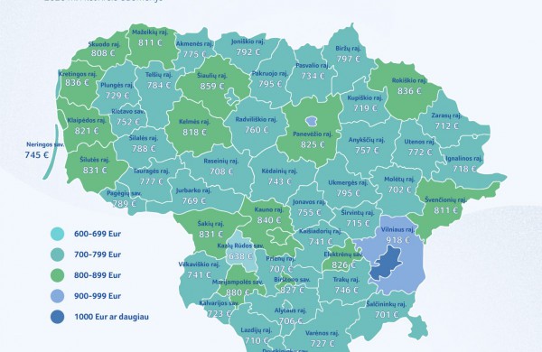 Socialinių darbuotojų darbo užmokestis: savivaldybės, kur mokama daugiausiai ir kur mažiausiai