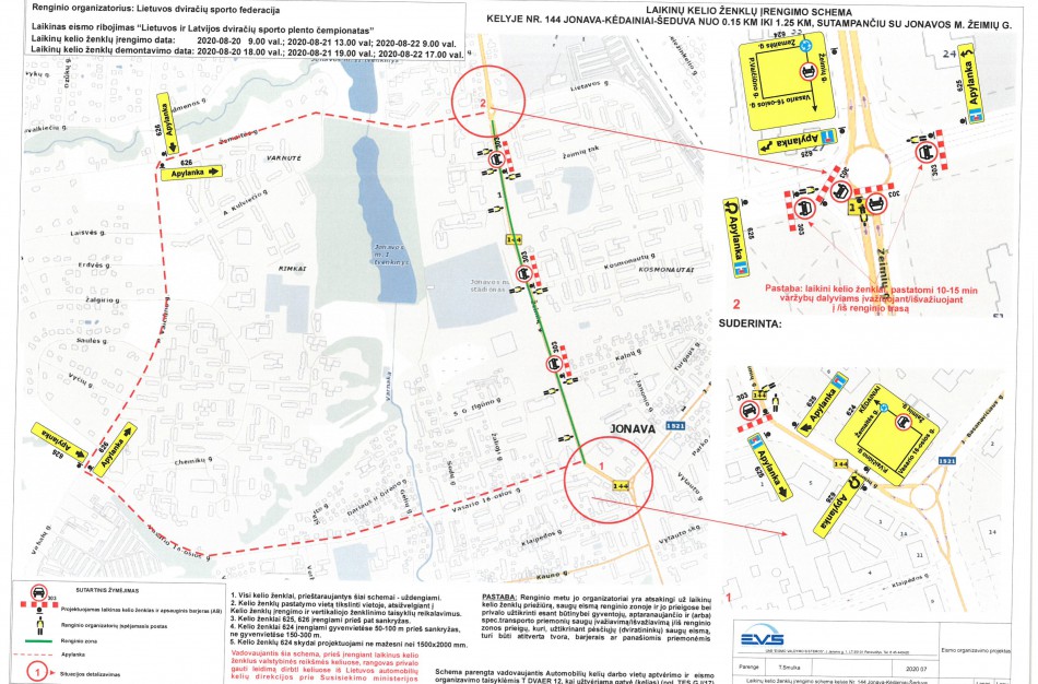 Dviračių čempionato metu bus ribojamas eismas Žeimių gatvėje