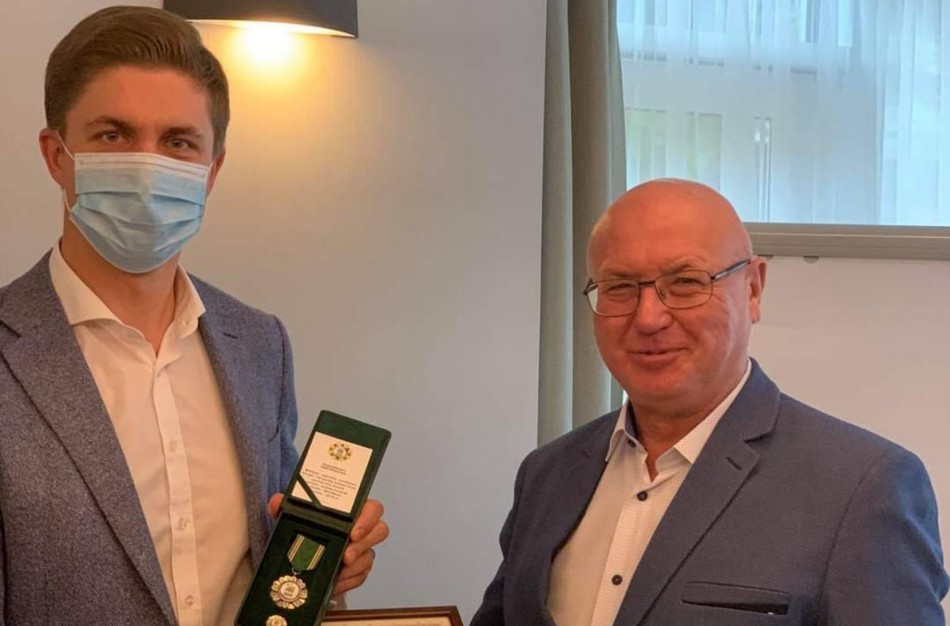 Jonavos merui įteiktas Komunalininko garbės ženklas