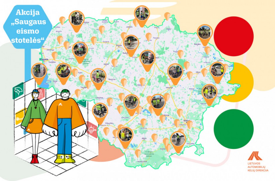 Finišavo Saugaus eismo stotelių projektas – aplankyti visi Lietuvos rajonai, sulaukta apie 2000 lankytojų