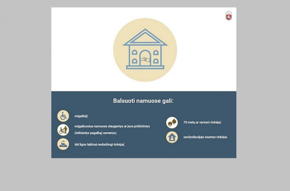 Seimo rinkimų metu balsuoti namuose galės daugiau rinkėjų