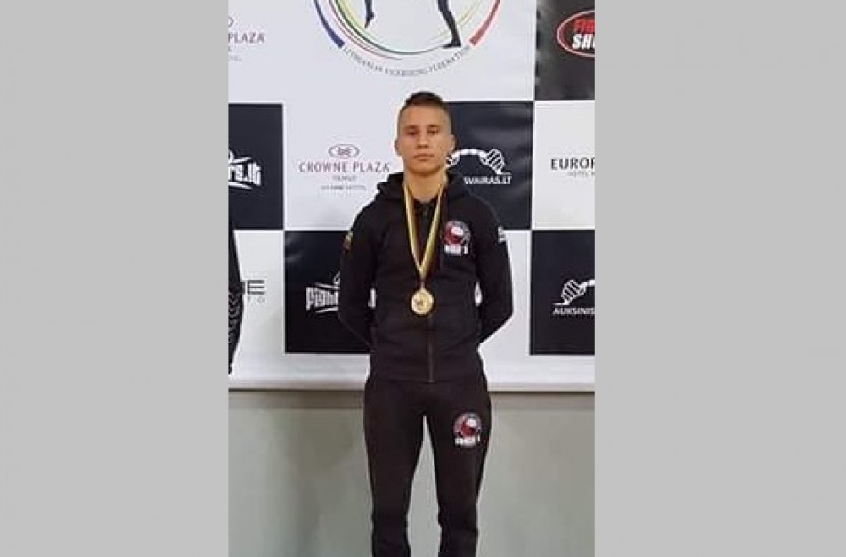 Kraštietis Natas Stupak - Pabaltijo šalių atvirojo kikbokso čempionas