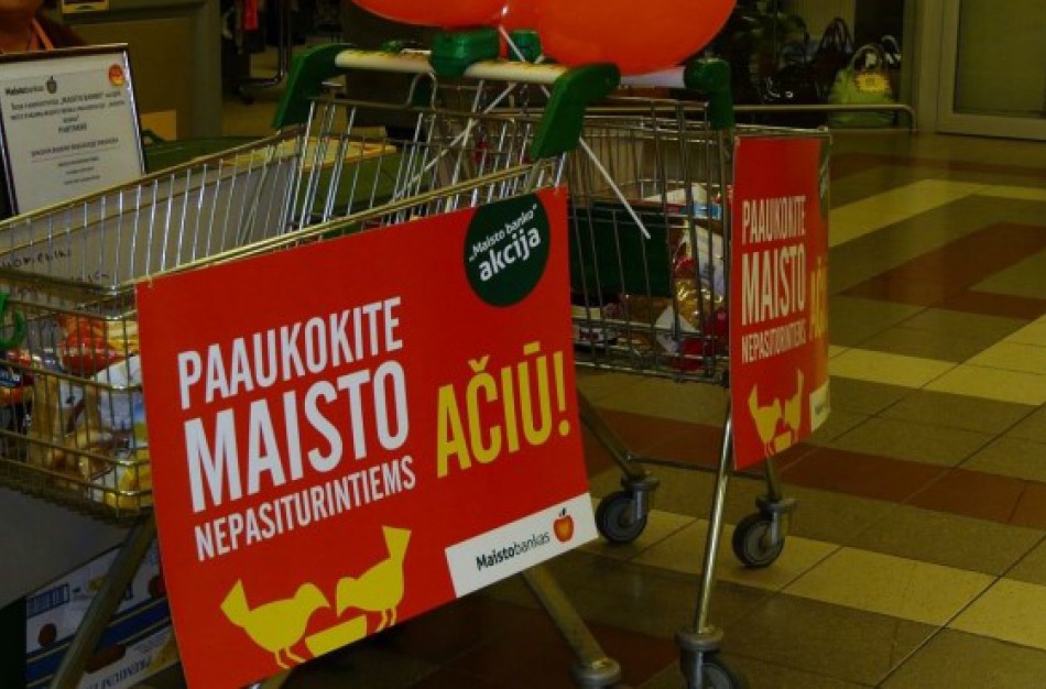  „Maisto bankas“ vykdys tradicinę maisto produktų rinkimo nepasiturintiems akciją