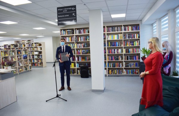 Rimkų biblioteka atvėrė atnaujintas ir modernias patalpas