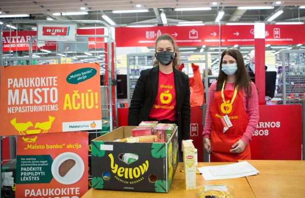 „Maisto banko“ akcijoje paaukota produktų už daugiau nei 300 tūkst. eurų