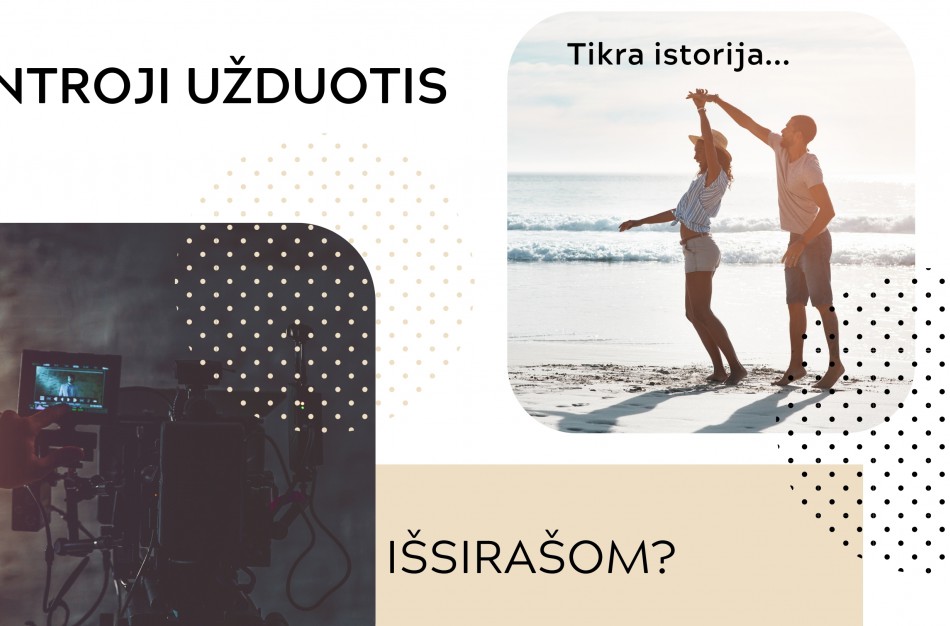 Kūrybinio-terapinio rašymo dirbtuvių metu kviečiame tapti filmo režisieriais