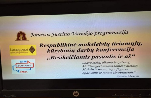 Jaunieji tyrėjai pristatė savo darbus