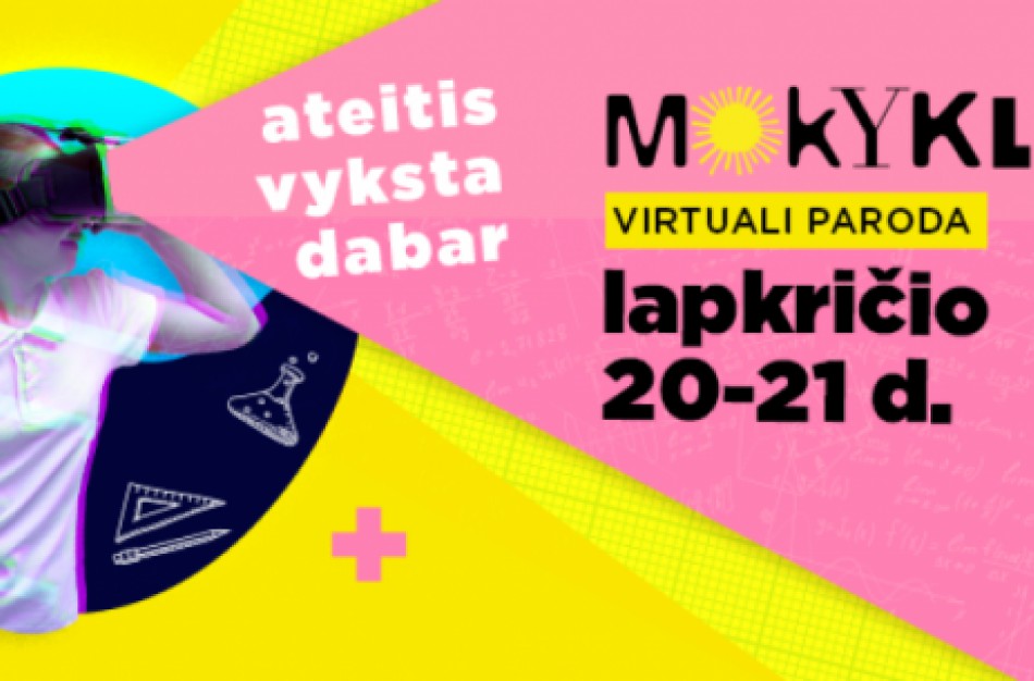 Prasideda švietimo inovacijų paroda „Mokykla 2020“, ji vyks nuotoliniu būdu