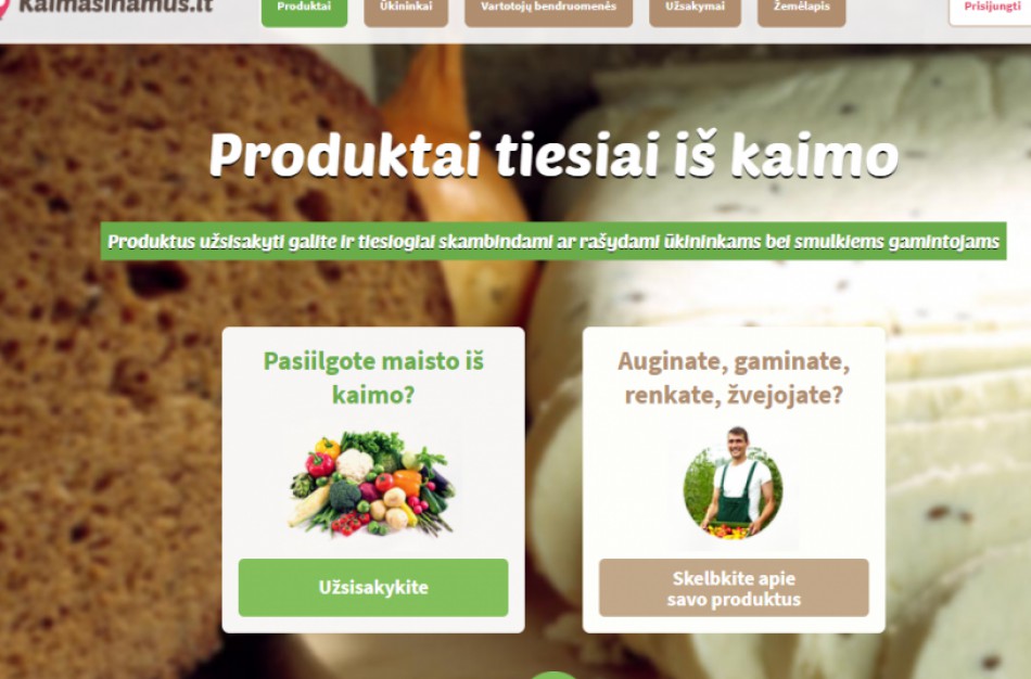 „Kaimas į namus“ – galimybė nusipirkti norimą produktą tiesiai iš ūkio