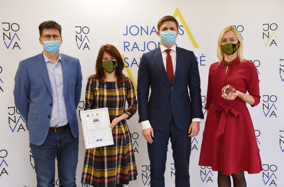 Jonavos savivaldybei - Europos Tarybos ženklas už gerą valdymą