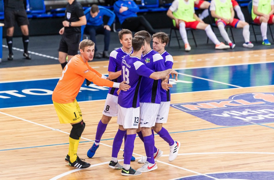 FUTSAL: J.Jeremejevo ir R.Gedmino „hat-trickai“ atnešė jų klubams pergales